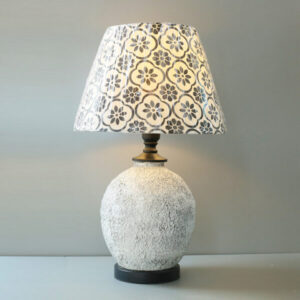 Rustic White Texture Table Lamps