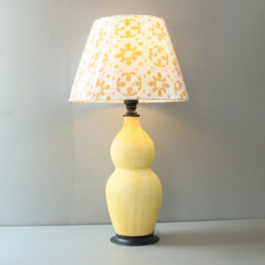 Rustic Double Bottle Yellow Texture Table
