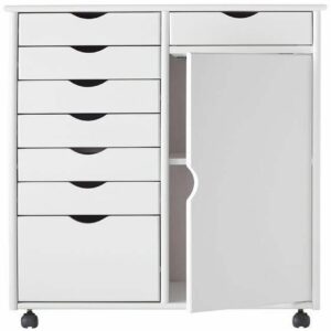 White Rolling Craft Storage Cart with 7 Drawers 37% off