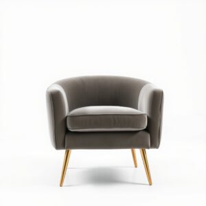 Velvet Accent Armchair